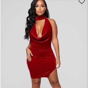 Velvet Red Dress
